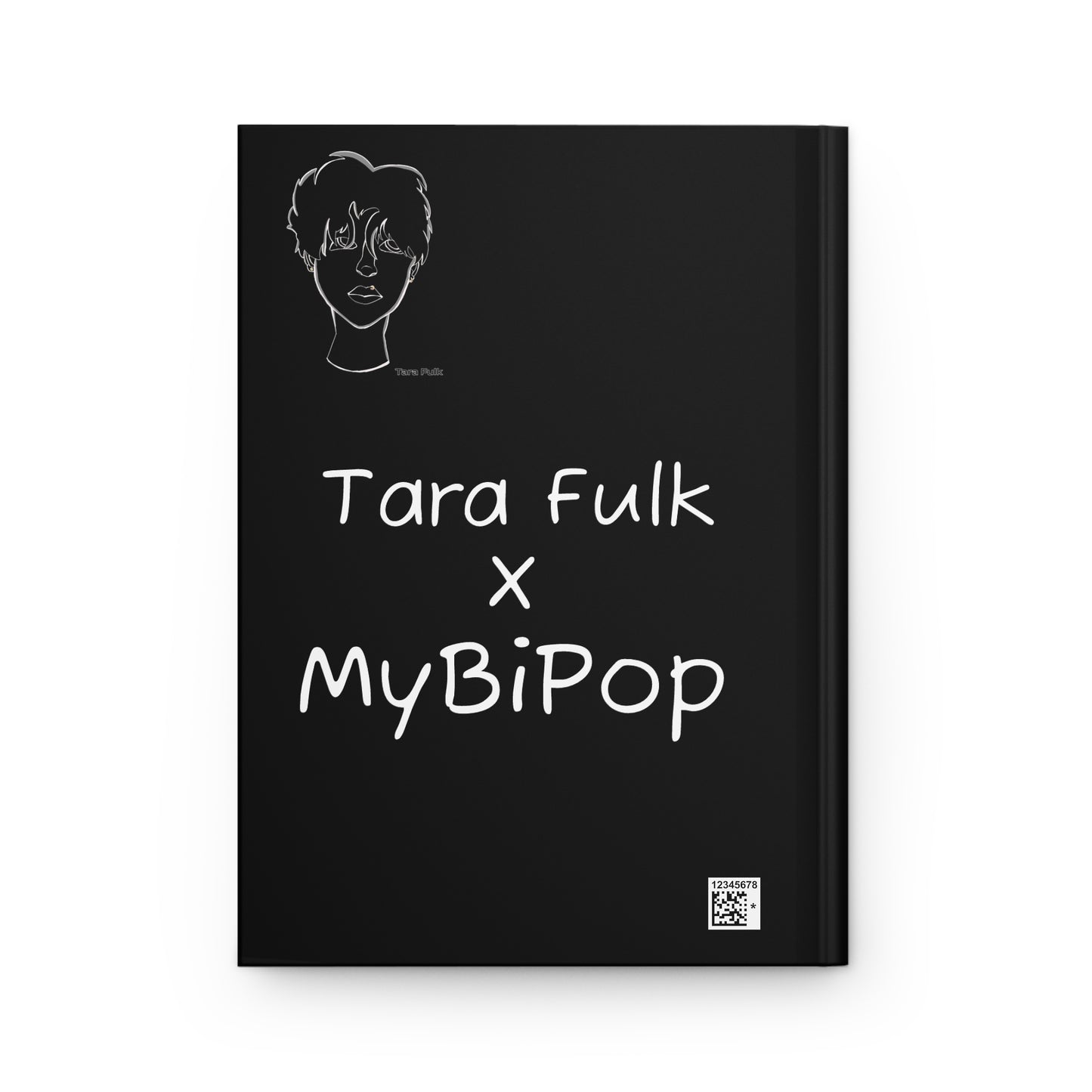 Bored Boy Black hardcover journal Tara Fulk x MyBiPop