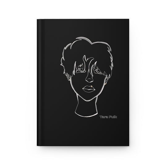 Bored Boy Black hardcover journal Tara Fulk x MyBiPop