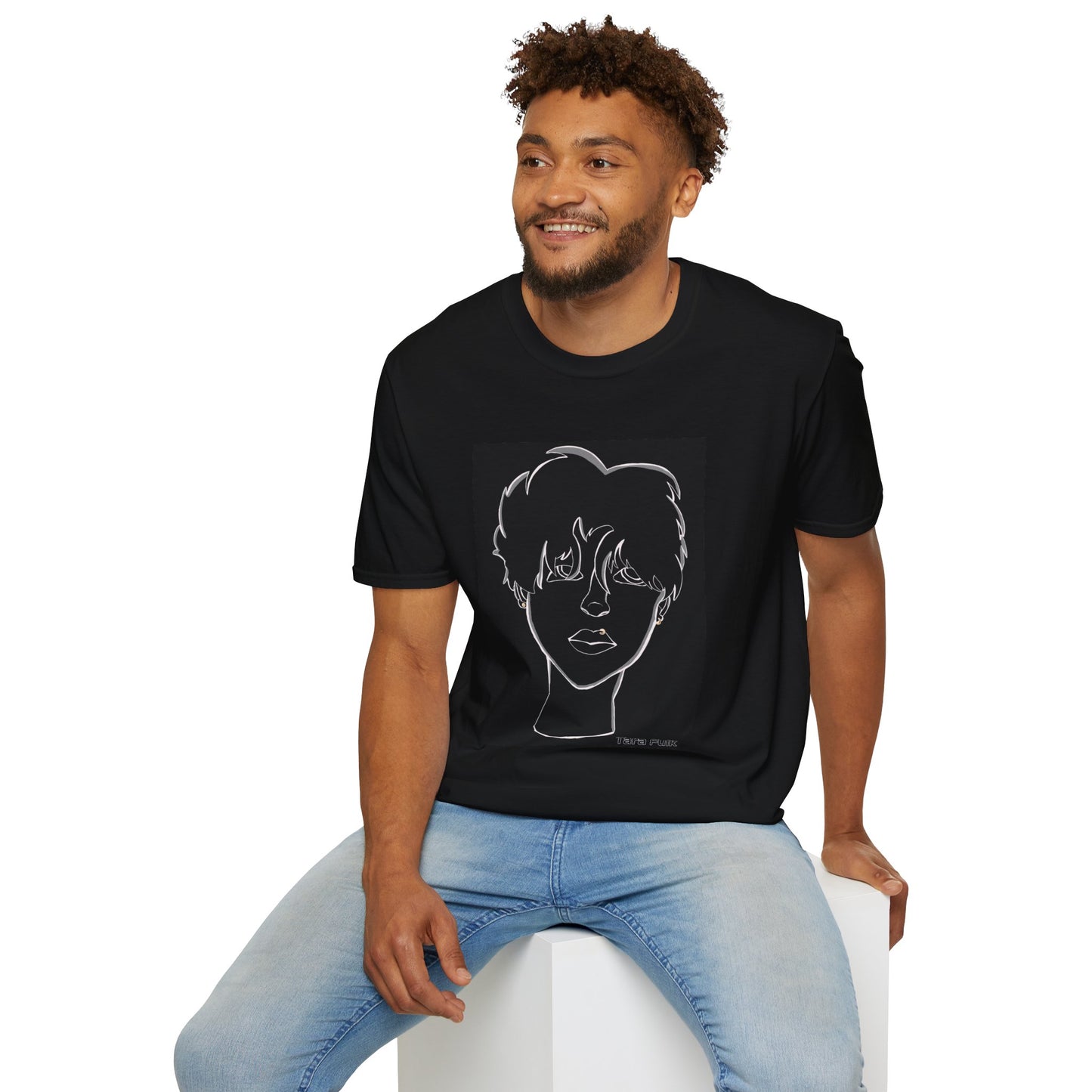 Bored Boy unisex tee black Tara Fulk x MyBiPop