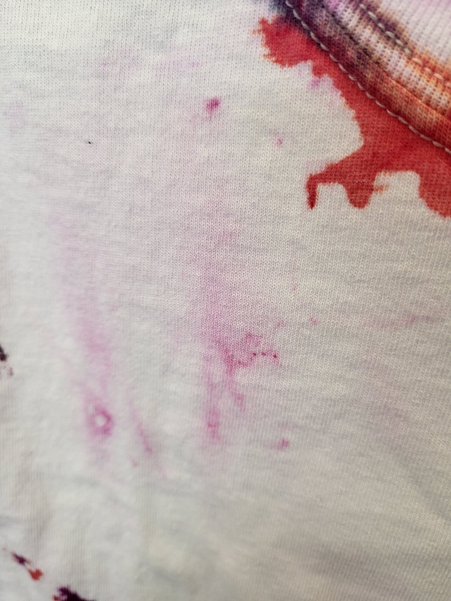 Hand dyed purple, pink, and red tie dye tshirt youth small 6/8