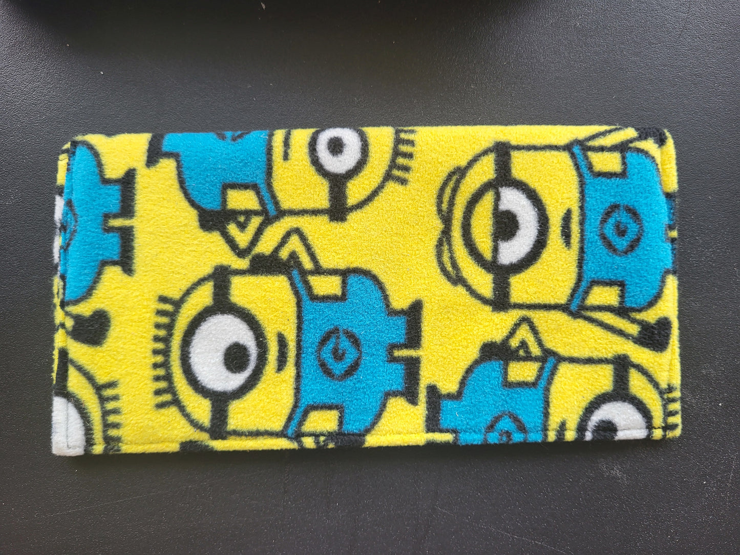 Handmade Minions soft clutch pouch with snap #1