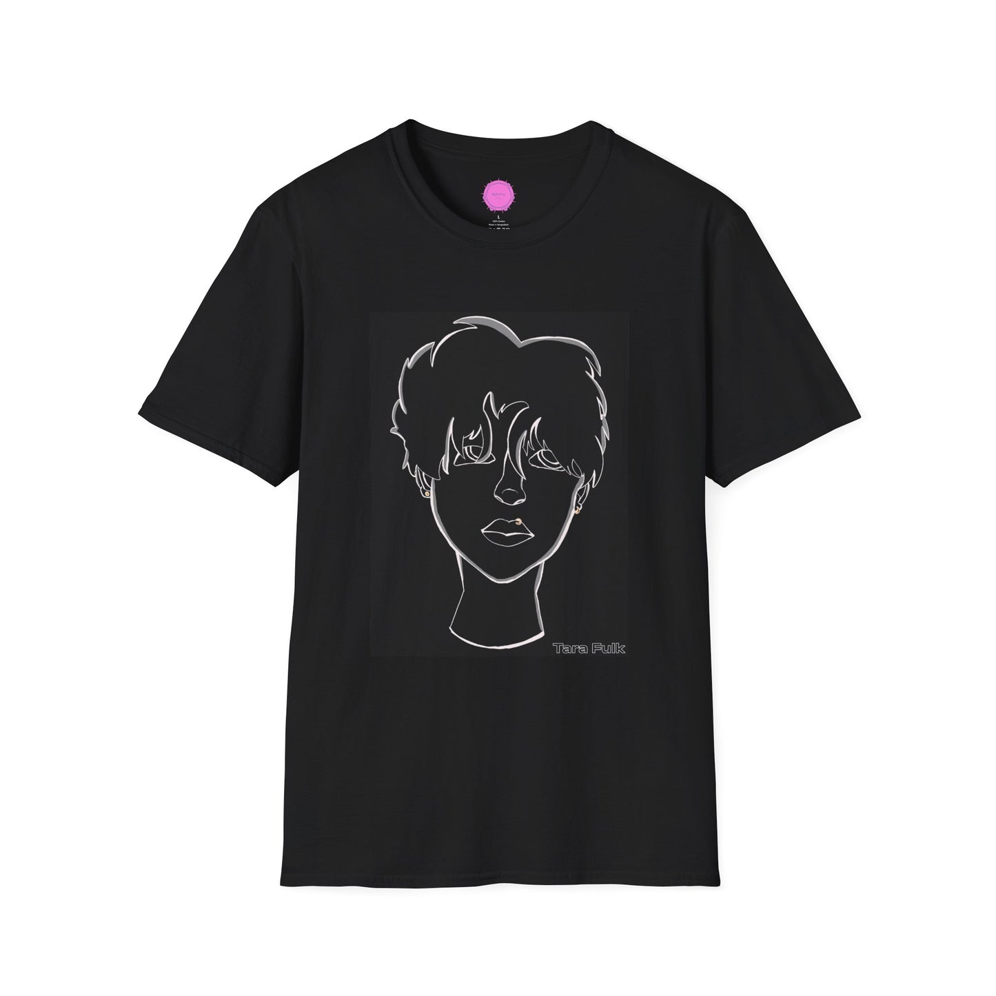 Bored Boy unisex tee black Tara Fulk x MyBiPop
