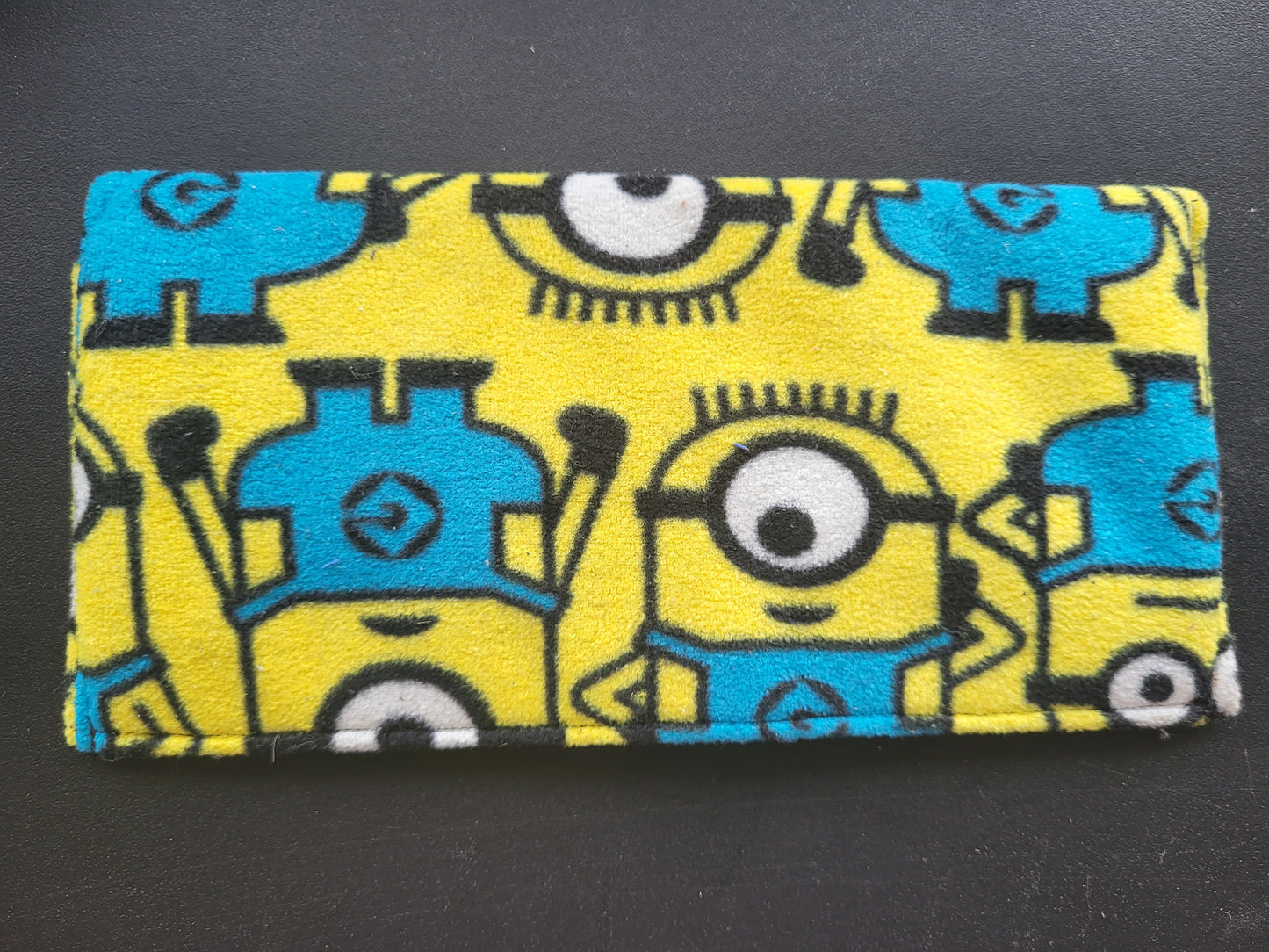 Handmade Minions soft clutch pouch with snap #2