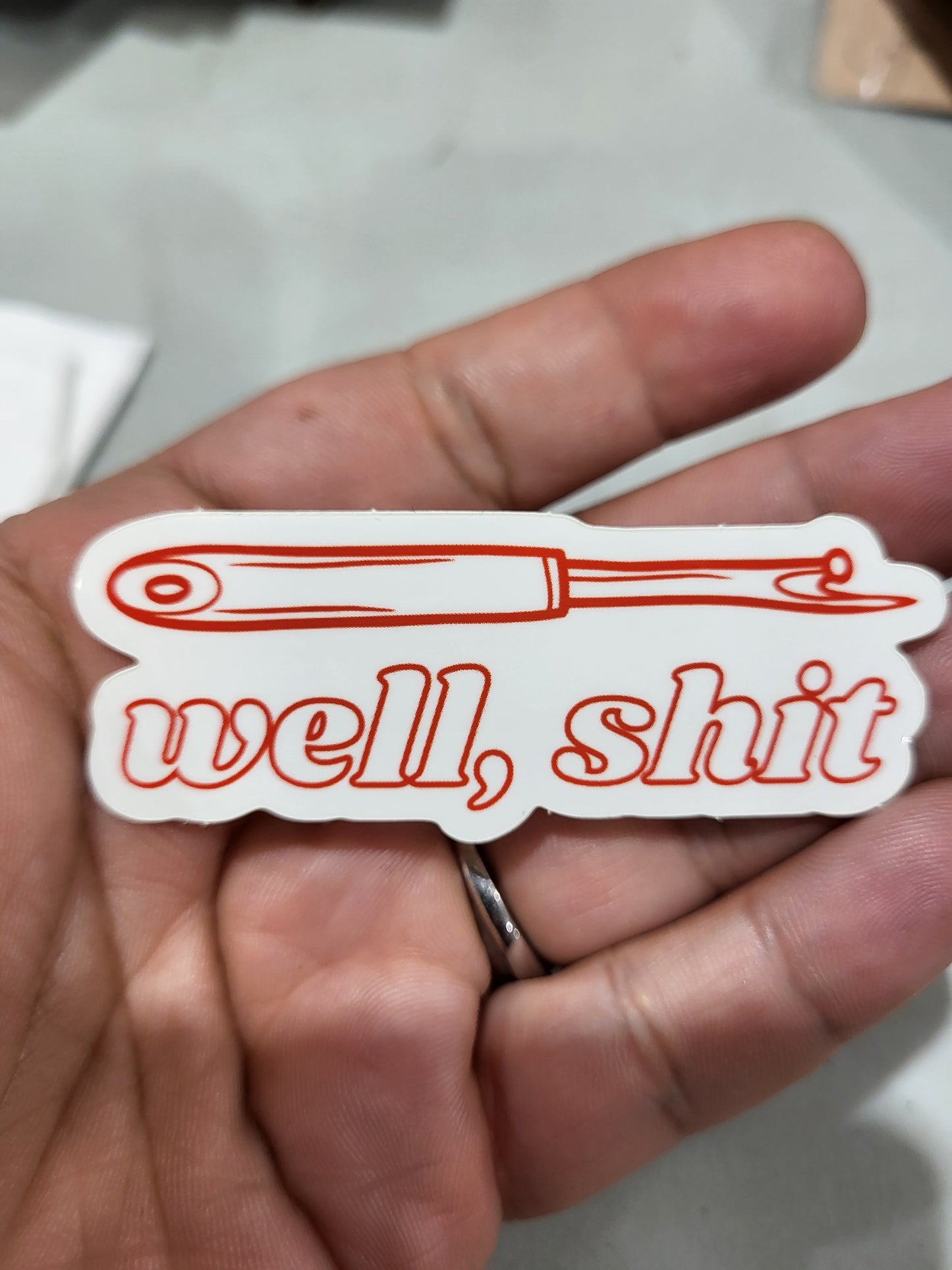 Well shit sticker 1ct